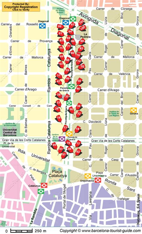 passeig de gràcia barcelona map.